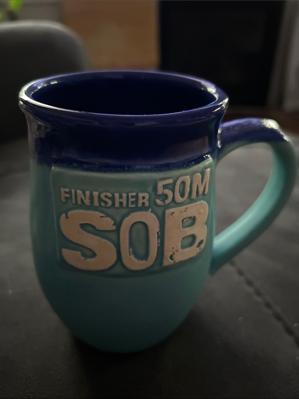Siskiyou Outback  50M SOB Blue-Turquoise Stoneware Coffee Mug, a reward piece.